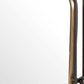 28" Black And Gold Metal Tilting Accent Mirror