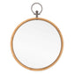 30" Bronze Round Metal Framed Accent Mirror