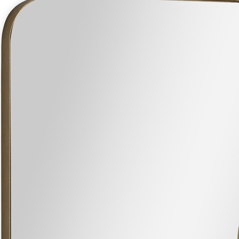 28" Bronze Metal Accent Mirror