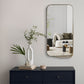 28" Bronze Metal Accent Mirror