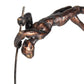 17" Bronze Resin Pole Vaulting Man Tabletop Sculpture