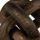 10" Brown Solid Wood Tabletop Sculpture
