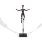 16" Bronze Resin Unicycle Man Tabletop Sculpture
