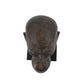 16" Brown Resin Gorilla Face Tabletop Sculpture
