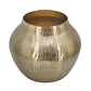 11" Gold Aluminum Round Table Vase