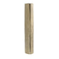 15" Gold Oval Aluminum Table Vase
