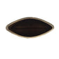 15" Gold Oval Aluminum Table Vase