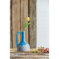 9" Blue and Gray Bud Ceramic Jug Vase With Does Not Apply