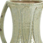 12" Sage And Ivory Amphora Ceramic Table Vase