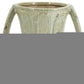 12" Sage And Ivory Amphora Ceramic Table Vase