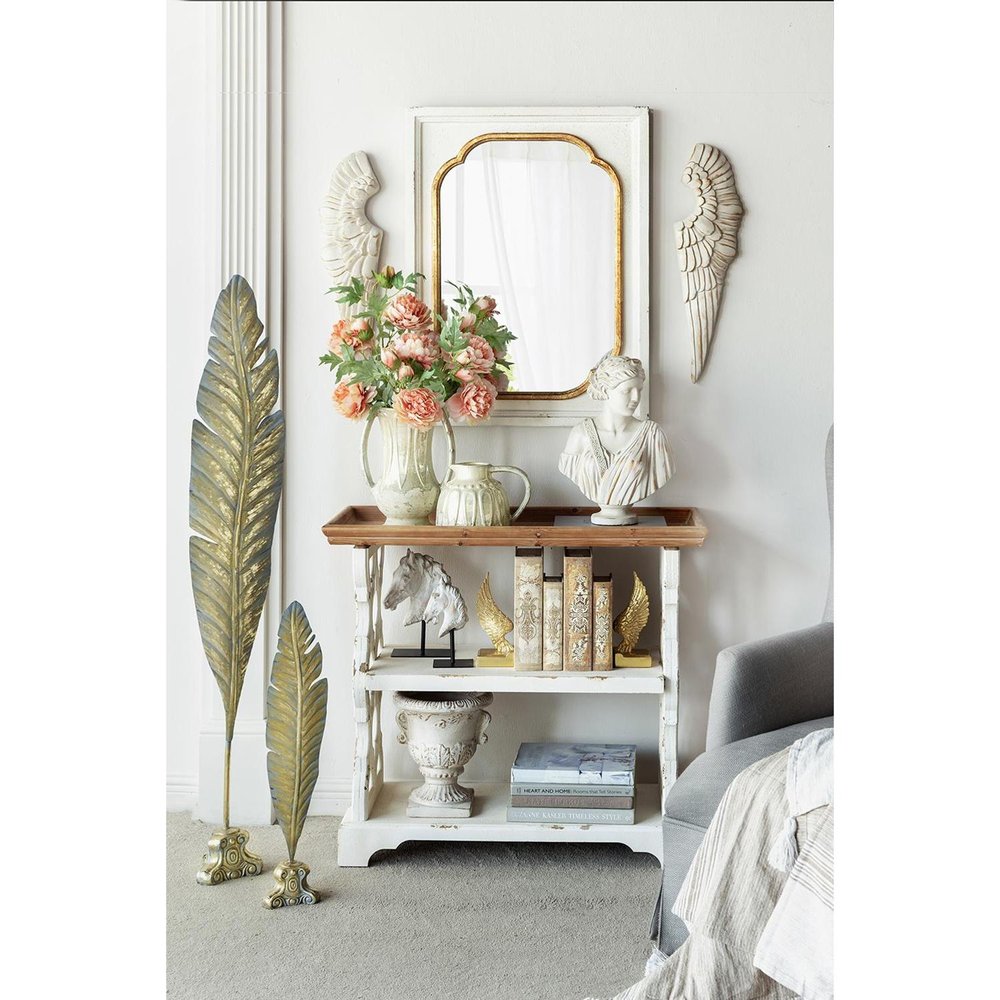 12" Sage And Ivory Amphora Ceramic Table Vase