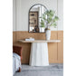 14" Gray Ivory And Gold Modern Abstract Ceramic Table Vase