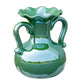 8" Hunter Green Amphora Ceramic Table Vase With Does Not Apply