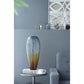 19" Clear And Brown Ombre Glass Table Vase
