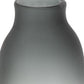 17" Charcoal And Orange Ombre Glass Table Vase