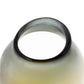 10" Charcoal And Orange Ombre Round Glass Table Vase