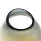 11" Charcoal And Orange Ombre Round Glass Table Vase