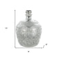 10" Silver Speckle Glass Table Vase