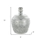 10" Silver Speckle Glass Table Vase
