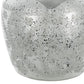 10" Silver Speckle Glass Table Vase
