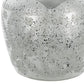 10" Silver Speckle Glass Table Vase