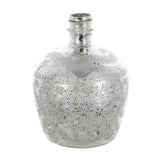 10" Silver Speckle Glass Table Vase
