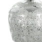 10" Silver Speckle Glass Table Vase