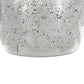 10" Silver Speckle Glass Table Vase