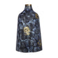 12" Blue And Gold Abstract Bud Glass Table Vase