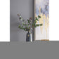 14" Blue And Gold Abstract Bud Glass Table Vase