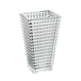 11" Clear Geometric Glass Table Vase