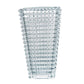 11" Clear Geometric Glass Table Vase