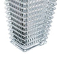 11" Clear Geometric Glass Table Vase