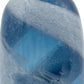 13" Blue And White Striped Swirl Art Glass Table Vase