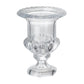 Set of Two Clear Glass Urn Table Vases
