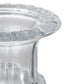 Set of Two Clear Glass Urn Table Vases
