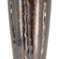 Set of Three Bronze And Silver Round Ceramic Table Vase