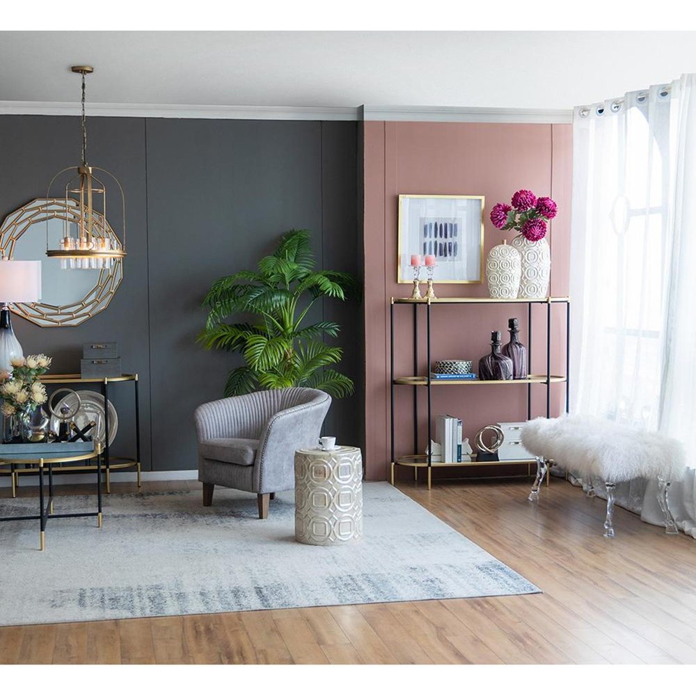 16" Ivory Geometric Bud Ceramic Table Vase