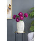 16" Ivory Geometric Bud Ceramic Table Vase