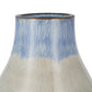 10" Blue And Gray Ombre Ceramic Round Table Vase