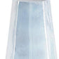 20" Blue And Opal Glass Cylinder Table Vase