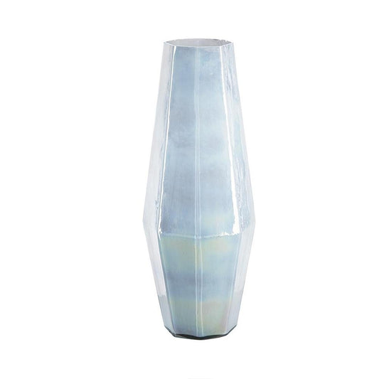 20" Opal Cylinder Glass Table Vase