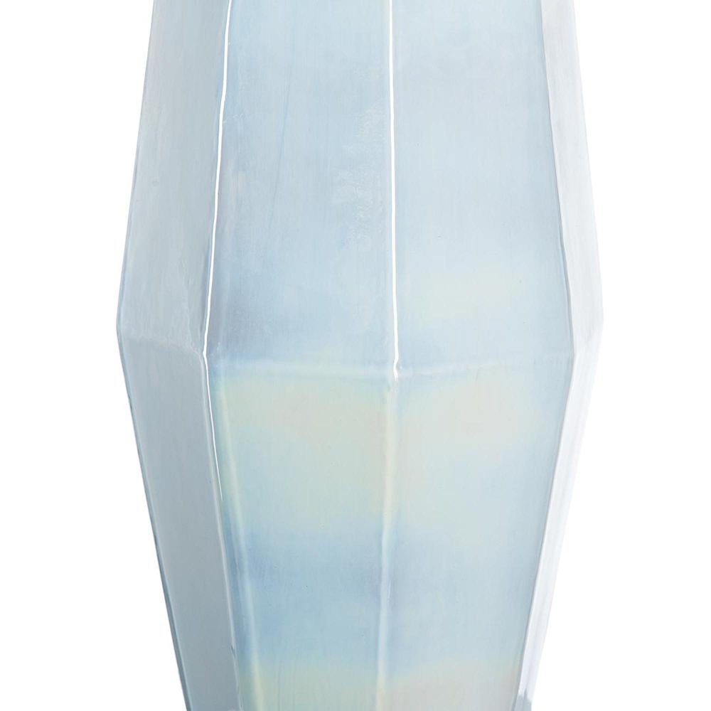 20" Opal Cylinder Glass Table Vase