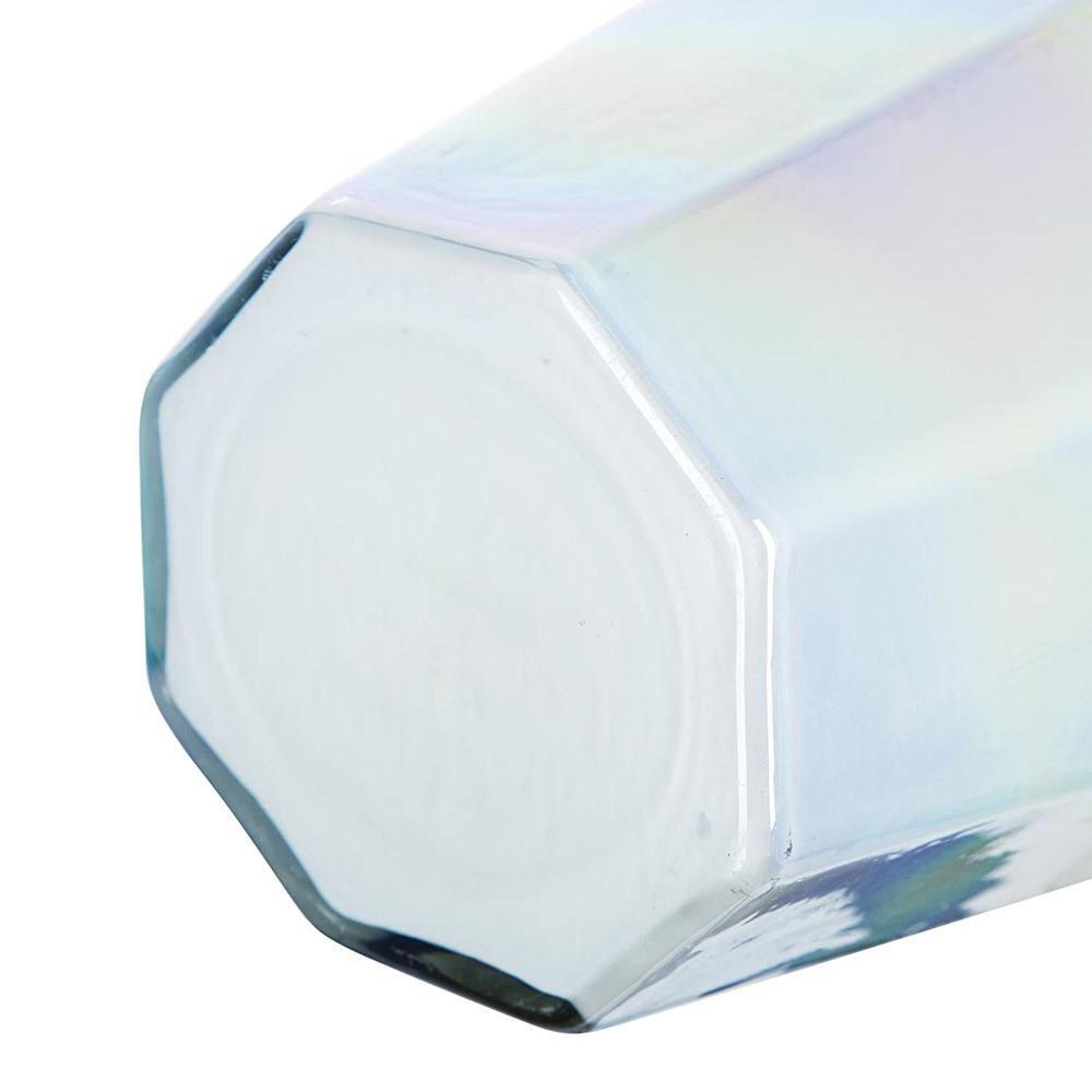 20" Opal Cylinder Glass Table Vase