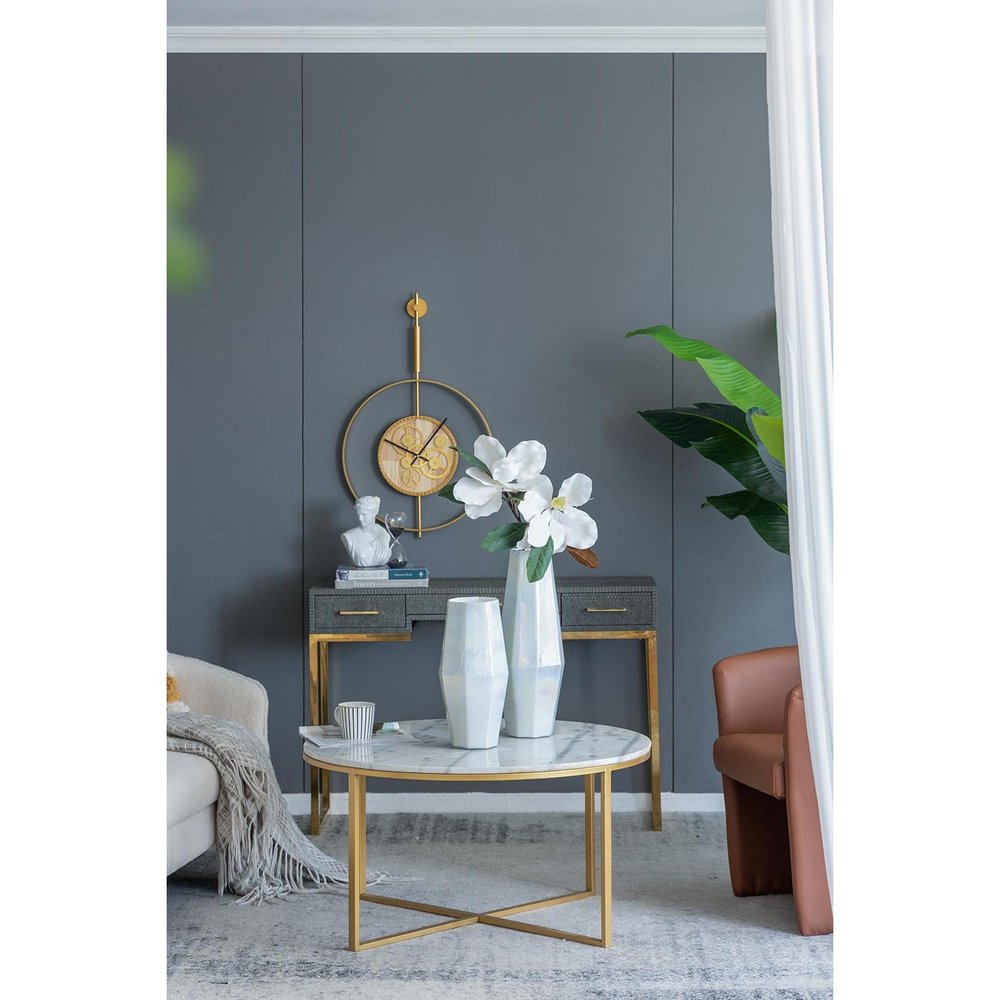 20" Opal Cylinder Glass Table Vase