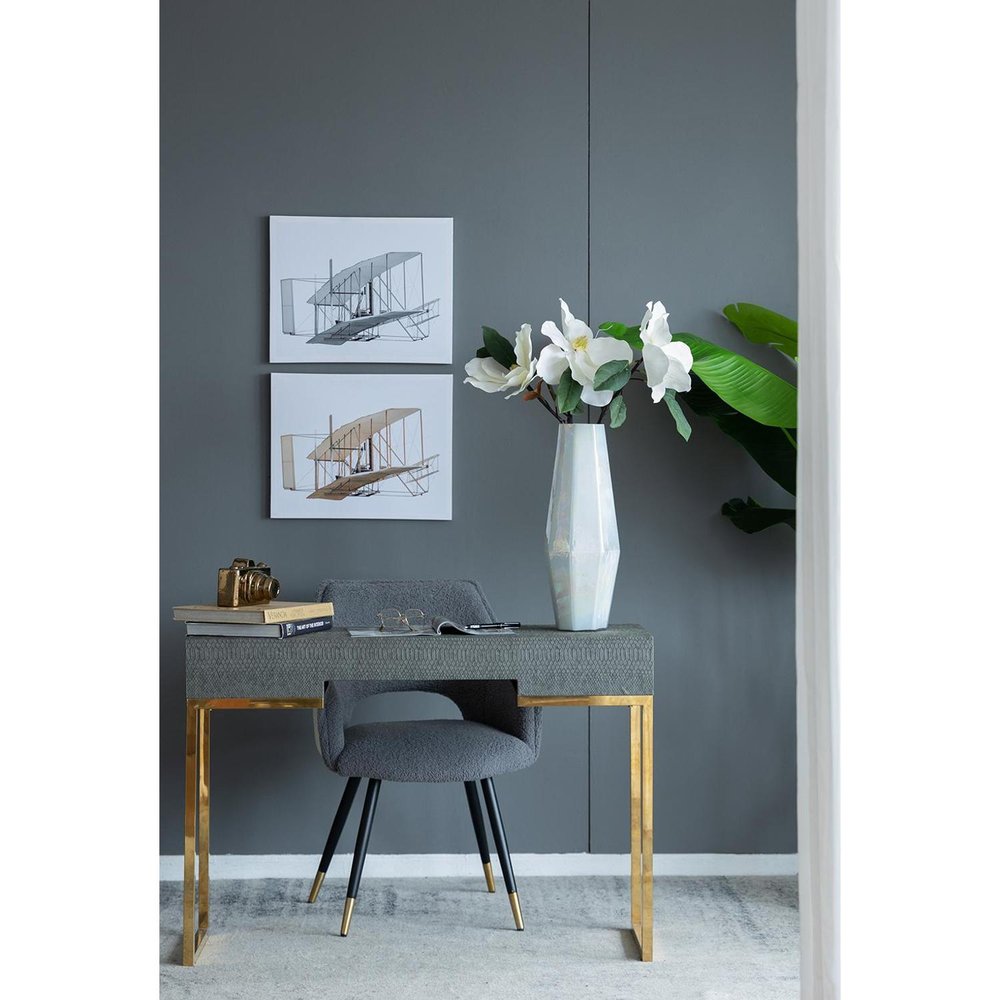 20" Opal Cylinder Glass Table Vase