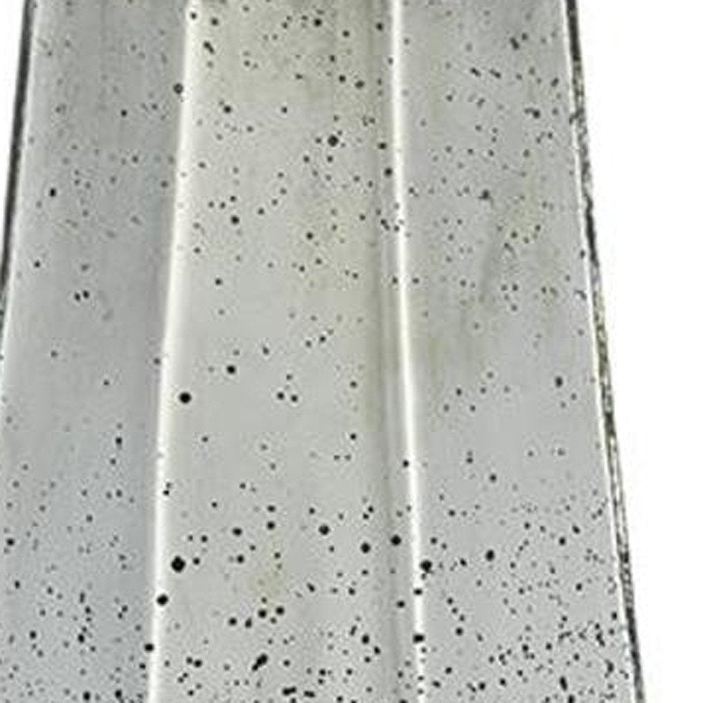 20" Silver Cylinder Glass Table Vase