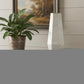 20" Antiqued Silver Glass Cylinder Table Vase