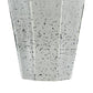 20" Antiqued Silver Glass Cylinder Table Vase