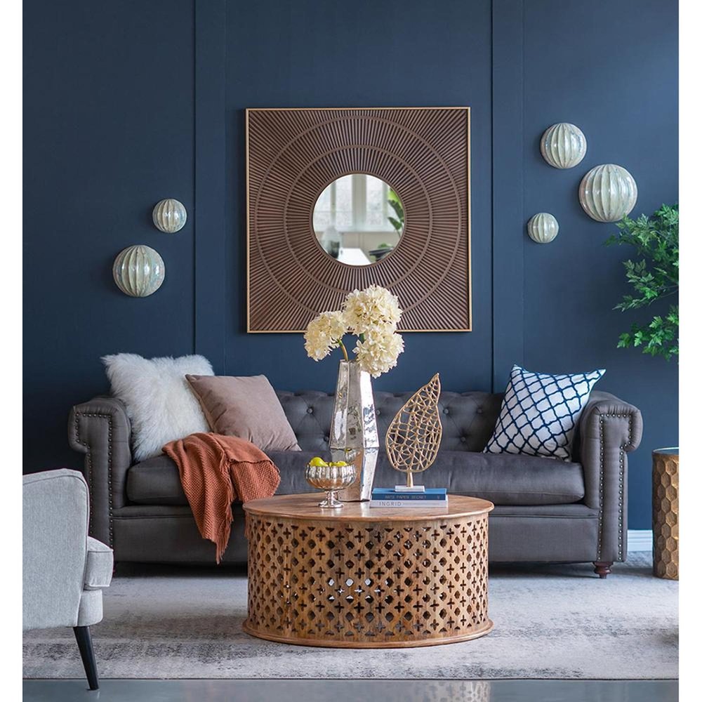 20" Silver Cylinder Glass Table Vase